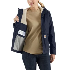 Veste pour femme ignifuge Full Swing® à coupe ample Quick Duck® doublée en sherpa